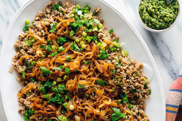 Mujadara - Lentil Rice